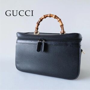 Gucci Black Bag with Bamboo Accent